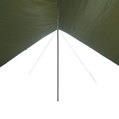 vidaXL Tarp Olive Green 438x376x212 cm Waterproof