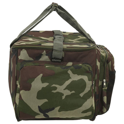 vidaXL Angeltasche Angeltasche wasserdicht isoliert tarnfleck 57x35x34 cm Anglertasche FischertascheGrüne Tarnfarben Oxford-Gewebe
