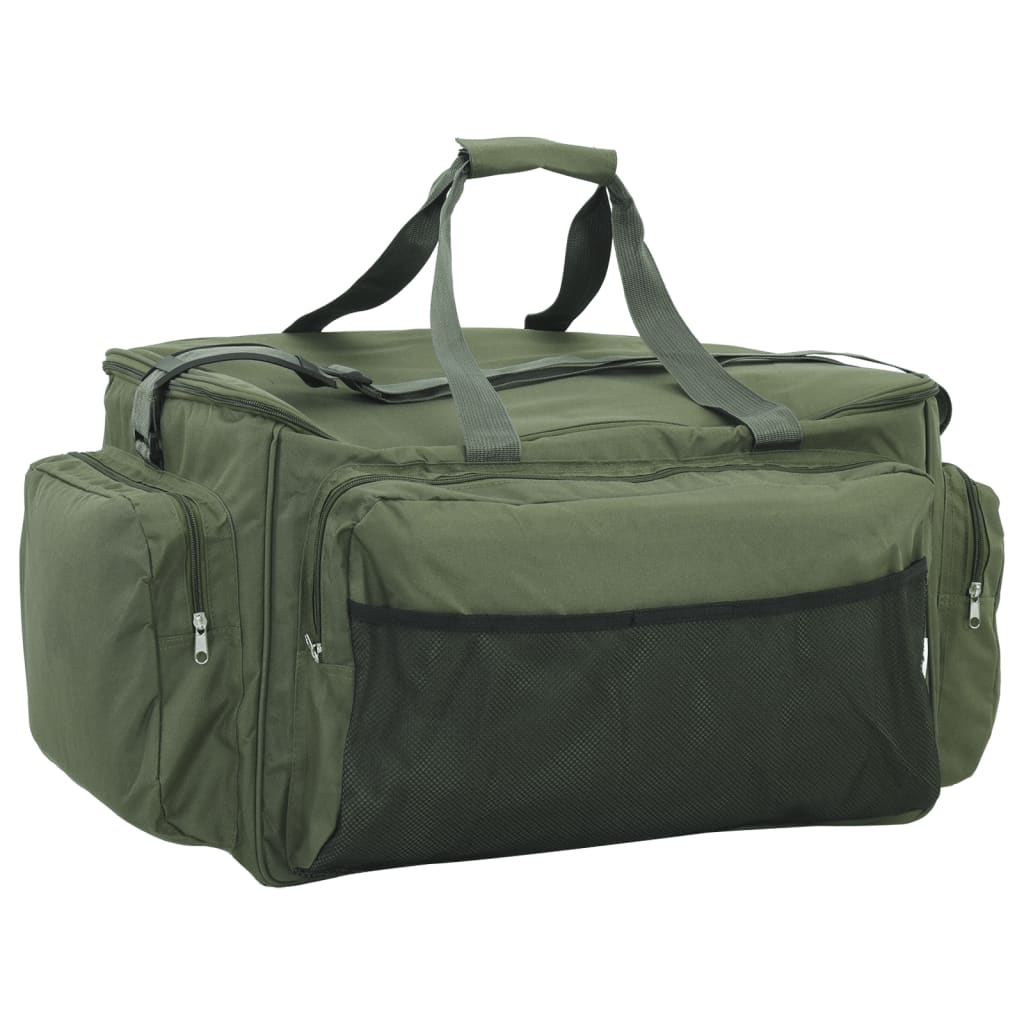 Angeltasche wasserdicht isoliert olivgrün 57x35x34 cm Anglertasche Fischertasche
