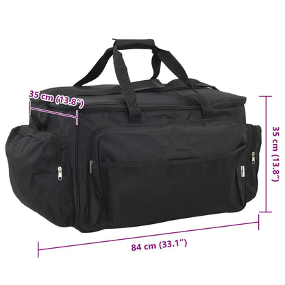 Angeltasche wasserdicht isoliert schwarz 84x35x35 cm Anglertasche Fischertasche