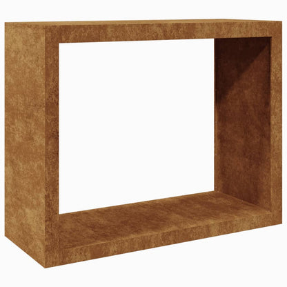 Brennholzregal 100x40x80 cm Cortenstahl rostig Holzlager Feuerholzhalter