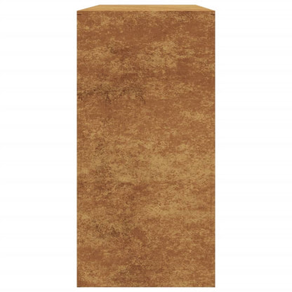 Brennholzregal 100x40x80 cm Cortenstahl rostig Holzlager Feuerholzhalter