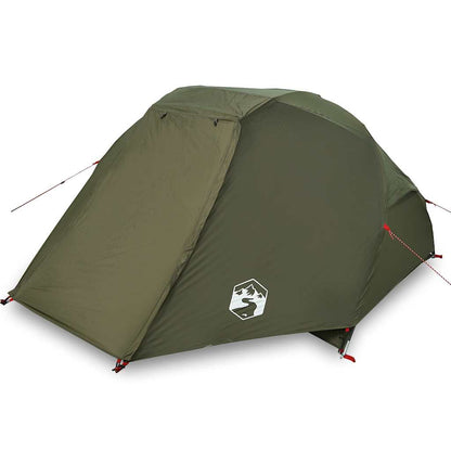 vidaXL Fishing Tent 3 Person Olive Green Waterproof