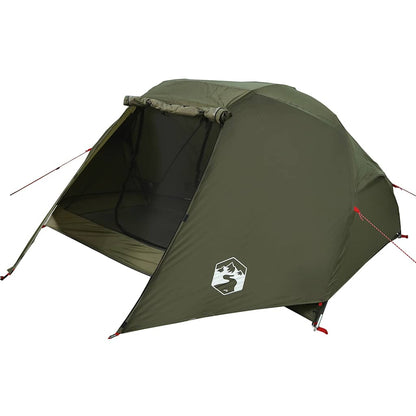 vidaXL Fishing Tent 3 Person Olive Green Waterproof
