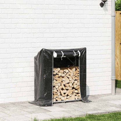 Firewood rack with rain cover 100.5x40.5x110.5 cm wood storage firewood stand