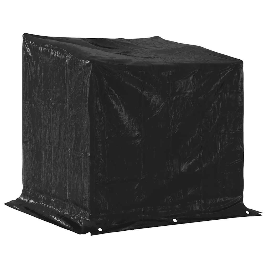 Brennholzregal mit Regenschutz 100x100x111 cm Holzlager Feuerholzständer