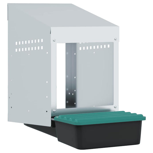 Legenest Hühner-Nistkasten 1 Fach Wandmontage Verzinkter Stahl Abrollnest