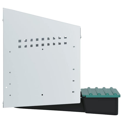 Legenest Hühner-Nistkasten 1 Fach Wandmontage Verzinkter Stahl Abrollnest