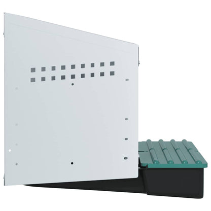 Legenest Hühner-Nistkasten 2 Fächer Wandmontage Verzinkter Stahl Abrollnest