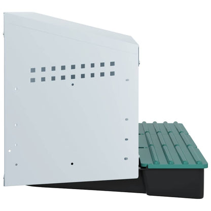 Legenest Hühner-Nistkasten 3 Fächer Wandmontage Verzinkter Stahl Abrollnest