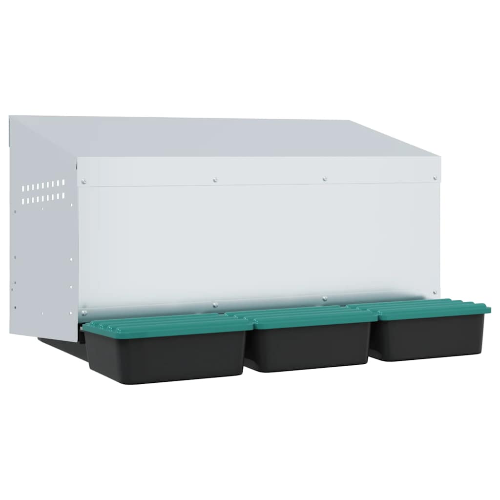 Abrollnest Hühner 3-fach Legenest Metall 79,5x50x46 cm Wandmontage Eierfach