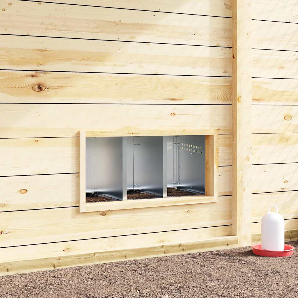 Abrollnest Hühner 3-fach Legenest Metall 83,5x50x68 cm höhenverstellbar