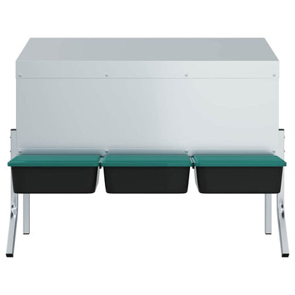 Abrollnest Hühner 3-fach Legenest Metall 83,5x50x68 cm höhenverstellbar