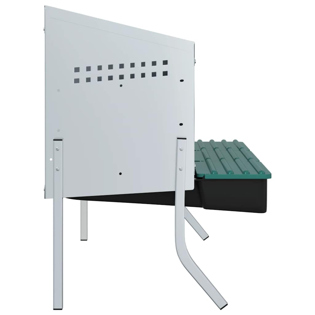 Abrollnest Hühner 3-fach Legenest Metall 83,5x50x68 cm höhenverstellbar