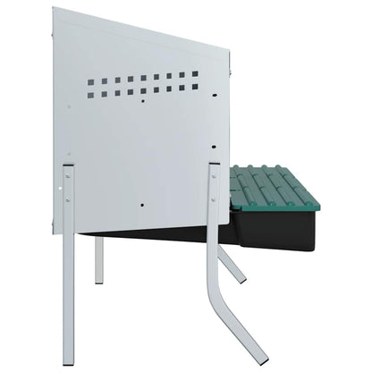 Abrollnest Hühner 3-fach Legenest Metall 83,5x50x68 cm höhenverstellbar