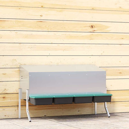 Abrollnest Hühner 3-fach Legenest Metall 83,5x50x68 cm höhenverstellbar