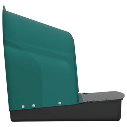 Laying nests, chicken nesting boxes, 4 pcs. Roll-away nest, wall-mounted, hanging, green, plastic