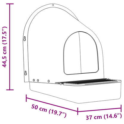 Laying nests, chicken nesting boxes, 4 pcs. Roll-away nest, wall-mounted, hanging, green, plastic