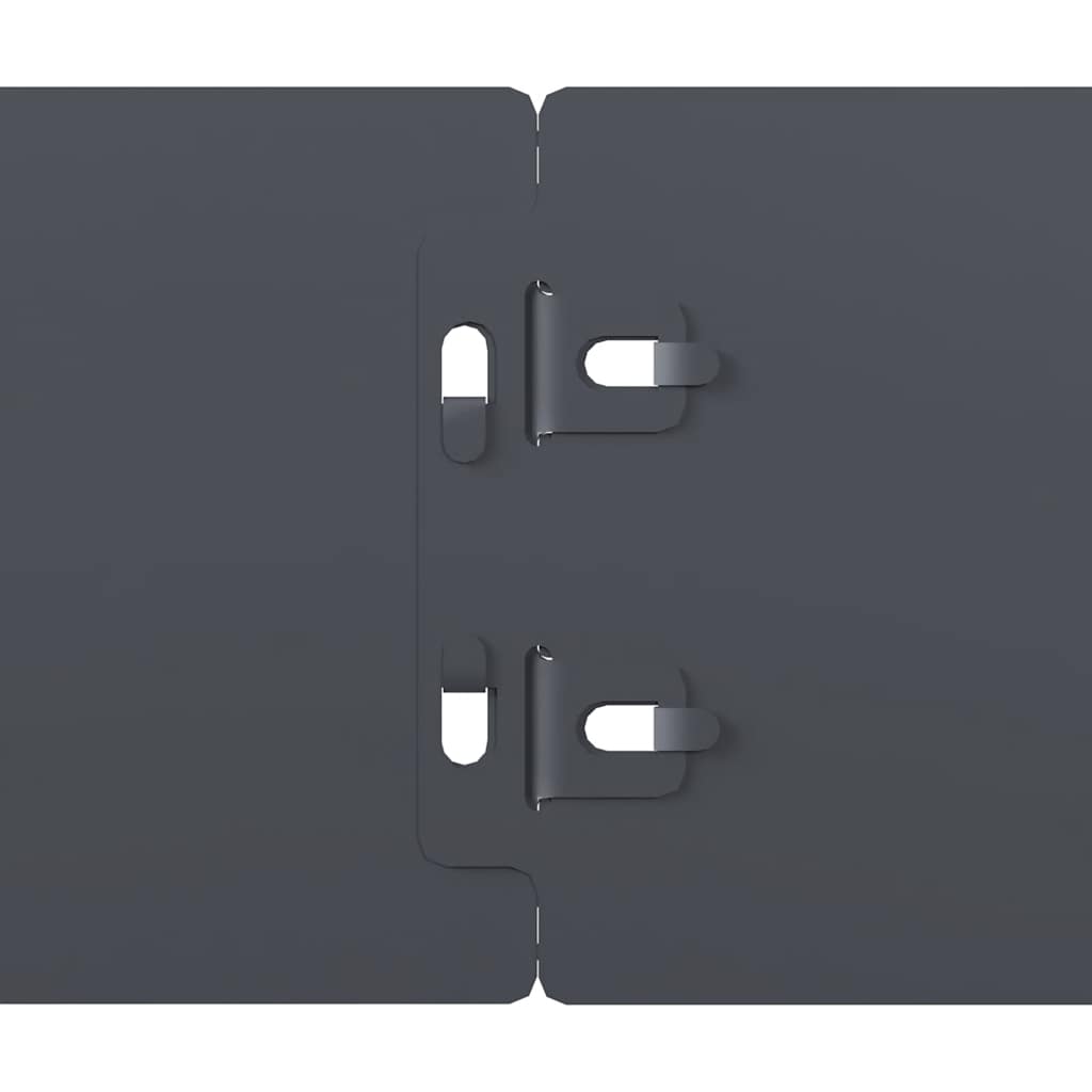 Rasenkanten 10 Stk. Anthrazit 10x103 cm Kaltgewalzter Stahl Beeteinfassung