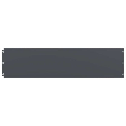 Rasenkanten 20 Stk. Anthrazit 25x103 cm Kaltgewalzter Stahl Beeteinfassung