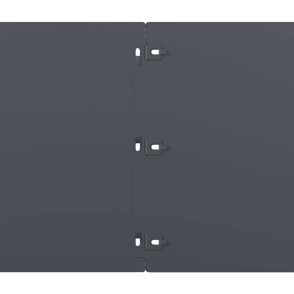 Rasenkanten 20 Stk. Anthrazit 25x103 cm Kaltgewalzter Stahl Beeteinfassung