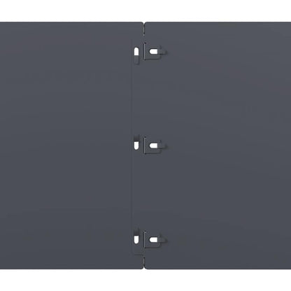 Rasenkanten 20 Stk. Anthrazit 25x103 cm Kaltgewalzter Stahl Beeteinfassung