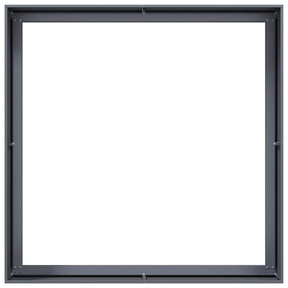 Raised garden bed planter, anthracite, 100x100x40 cm, cold-rolled steel.