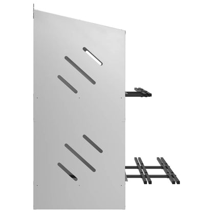 Legenest Hühner-Nistkasten 6 Fächer Kaltgewalztes Metall Verzinkt Abrollnest Silber