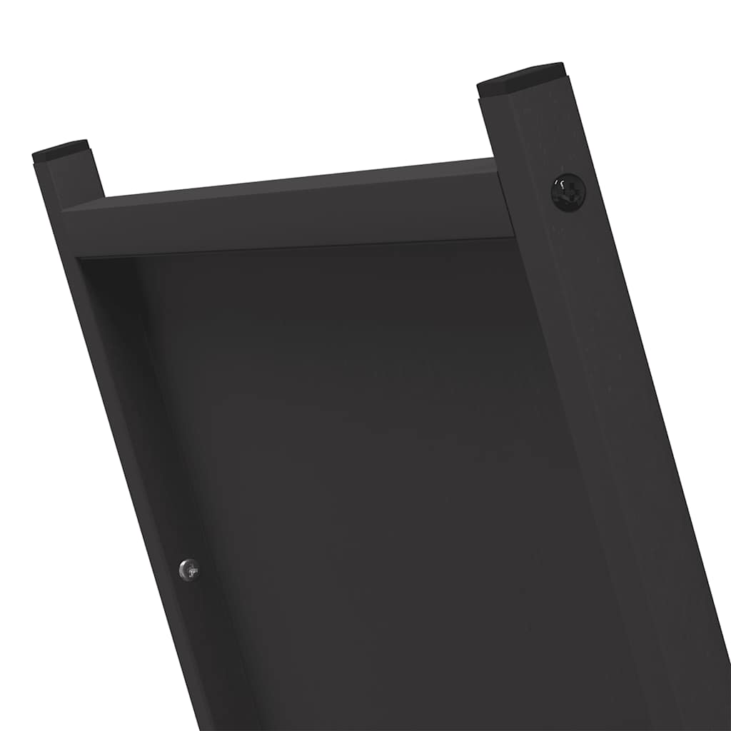 Brennholzregal Schwarz 69,5x35x81 cm Kaltgewalzter Stahl Feuerholzständer