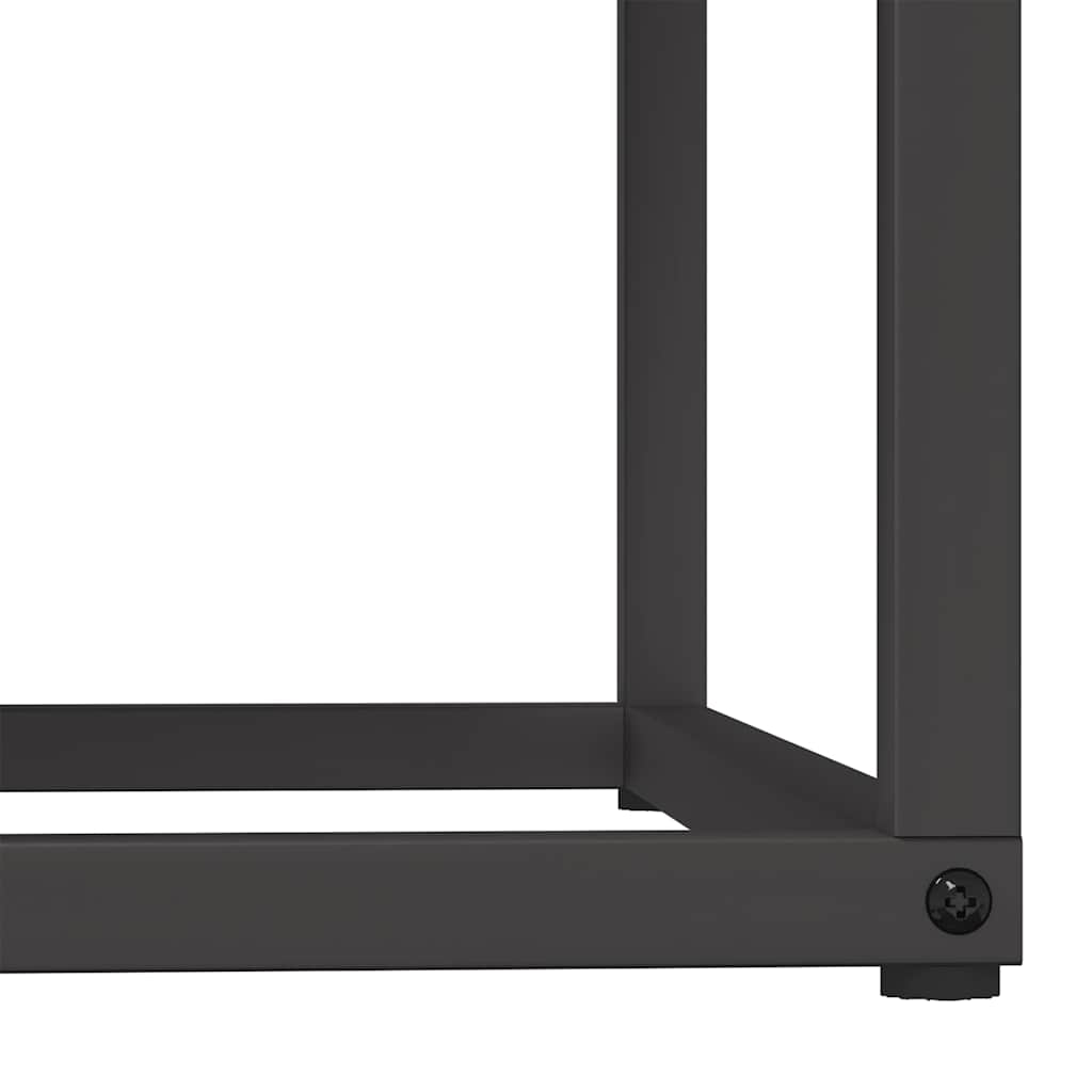 Brennholzregal Schwarz 69,5x35x81 cm Kaltgewalzter Stahl Feuerholzständer