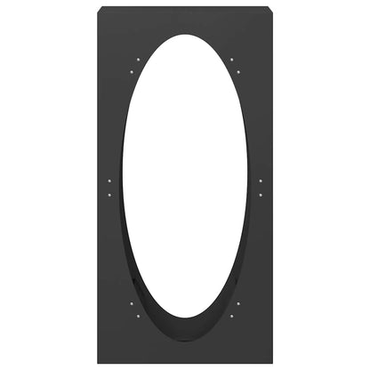 Firewood rack, black, 50x23x100 cm, cold-rolled steel, firewood stand