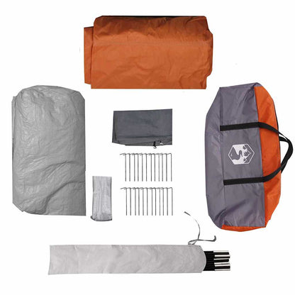 Tunnelzelt mit Dach Grau und Orange 778 x 356 x 210 cm Wasserfest