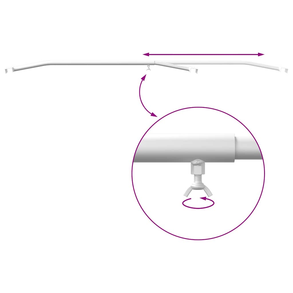 Anhänger-Planenbügel für flache Planenhalterung 2 Stück Silber 100-145 cm