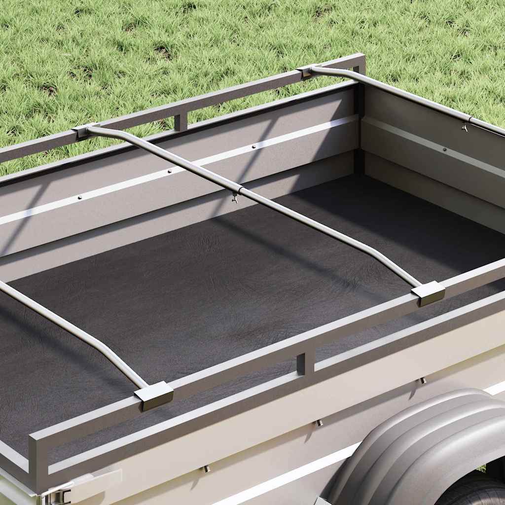 Anhänger-Planenbügel für flache Planenhalterung 3 Stück Silber 100-145 cm