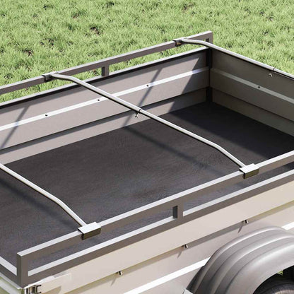 Anhänger-Planenbügel für flache Planenhalterung 4 Stück Silber 100-145 cm