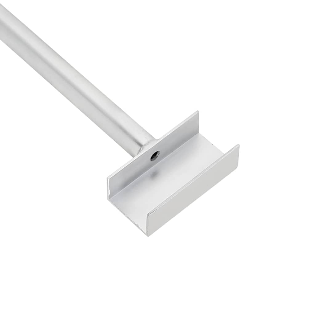 Anhänger-Planenbügel für flache Planenhalterung 2 Stück Silber 130-210 cm