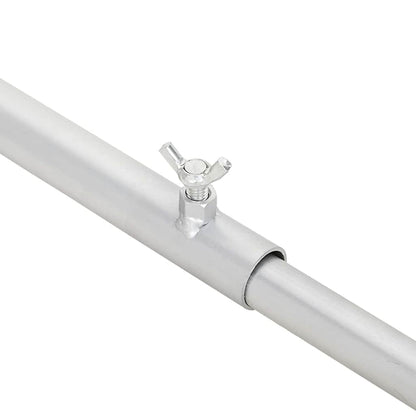 vidaXL suitable for flat tarpaulin holders, 3 pcs, silver, 130-210 cm