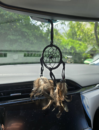 Dreamcatcher Bali 22x6x0.5 cm, round, brown, black, beige