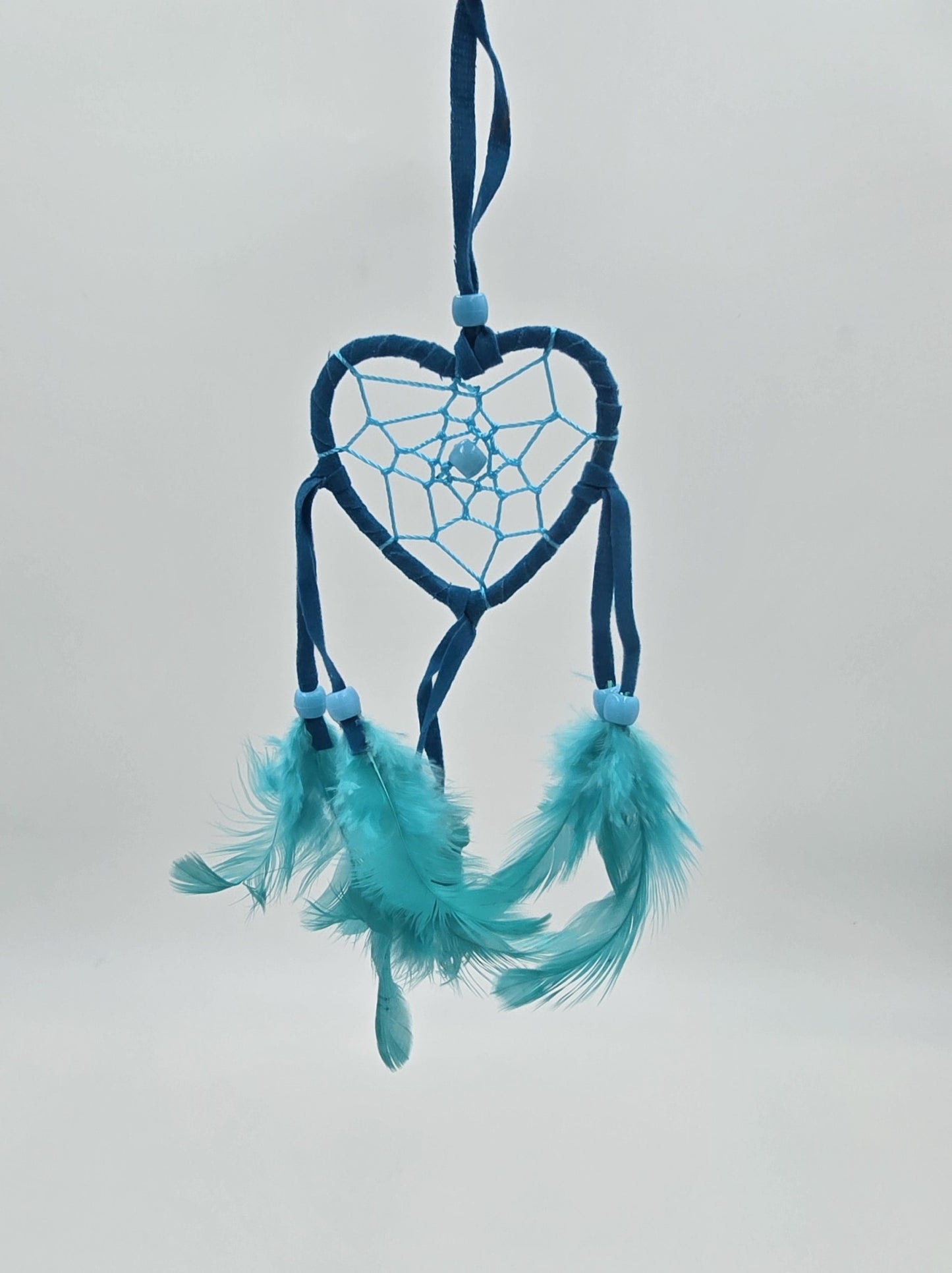 Traumfänger Bali 20x7x0,5cm Dreamcatcher lila türkis pink Rückspiegelanhänger