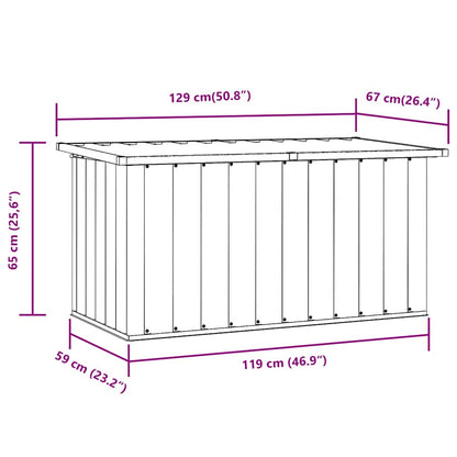 Gartenbox Aufbewahrungsbox 129x67x65 cm Stahl Grün Kissenbox Wetterfest