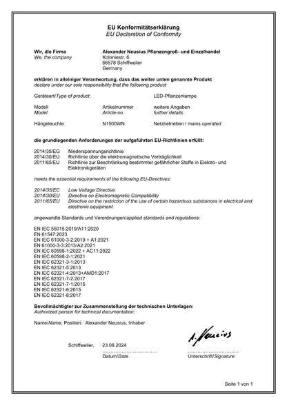 FLORIS Grow High Tech 150W Dimmable Full Spectrum LED Plant Lamp