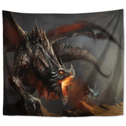 Wandbehang Drache 200 x 150 cm Dragon  Polyester Wandtuch Wandteppich Tapisserie 
