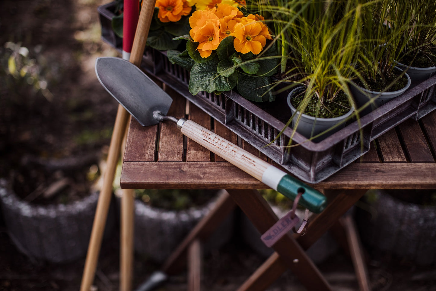 Pflanzkelle "Holly" Gartenkelle Handschaufel geschmiedet stabil hochwertig