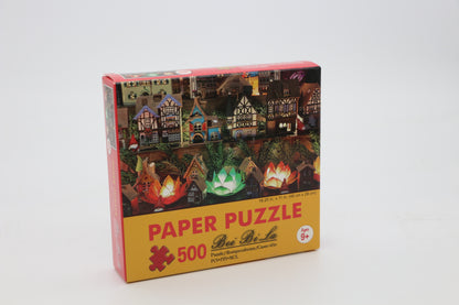 Puzzle 500 Teile Fachwerkhäuschen Modelle 46 x 28 cm  Gehirntraining ab 9 Jahren