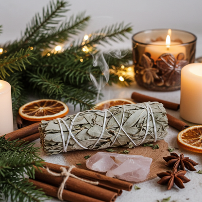 White Sage Incense 10 cm Bundle Smudge Stick Meditation Yoga Indian Sage