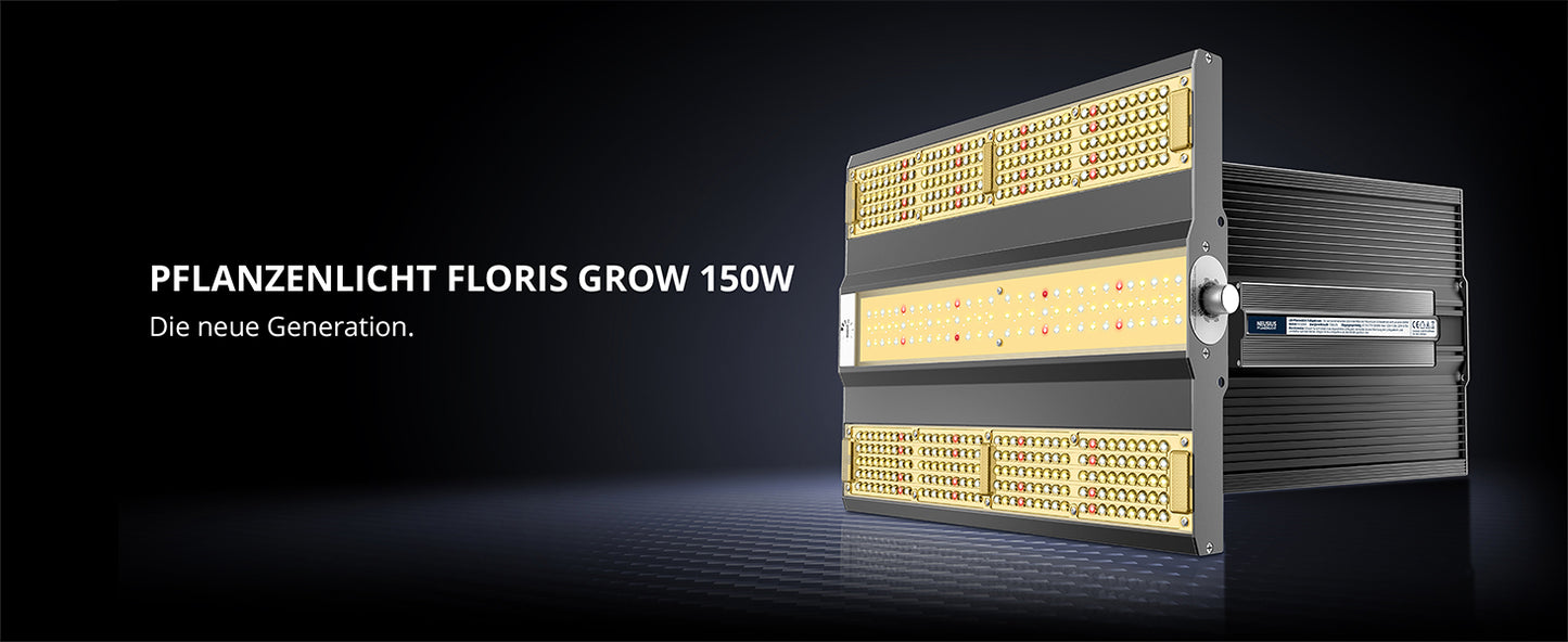 LED-Pflanzenlampe FLORIS Grow 150W dimmbar optimiertes Pflanzenlichtspektrum