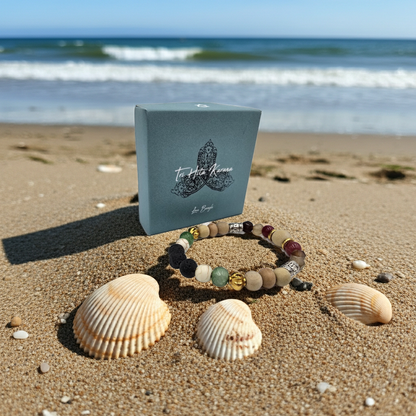 Tri Hiti Karana Bracelet Love Affection 6.5 cm ⌀ Bali Bead Necklace Flexible