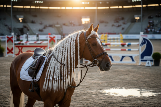 Der Hintergrund soll ein Pferdeparcours sein
