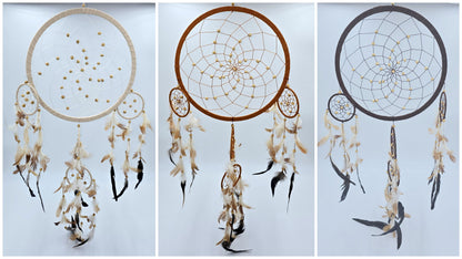 Dreamcatcher Bali 50x17x0.5cm Dreamcatcher dark brown brown beige round large
