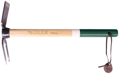 Garden hoe "Lily S" 2-tine double hoe forged sturdy high-quality 450 mm